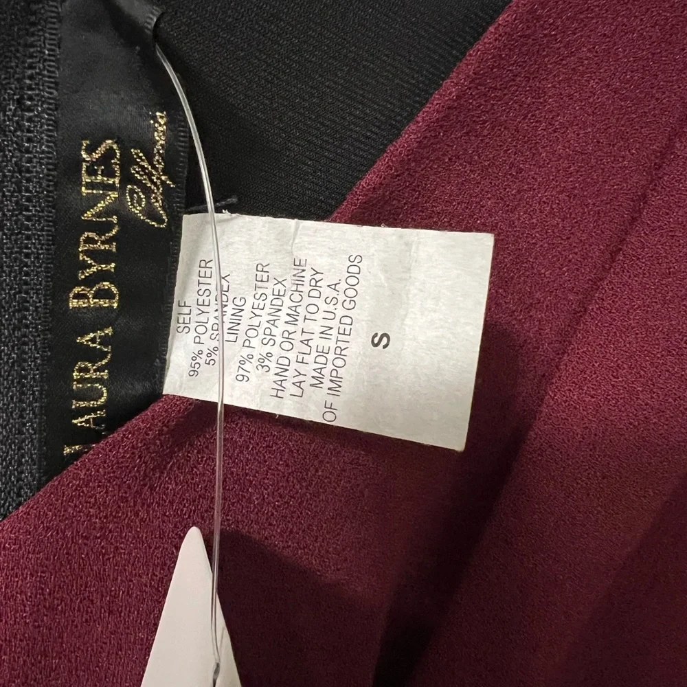 PUG 40s Viva Swing Dress, Size S in Oxblood - Picture 3 of 3